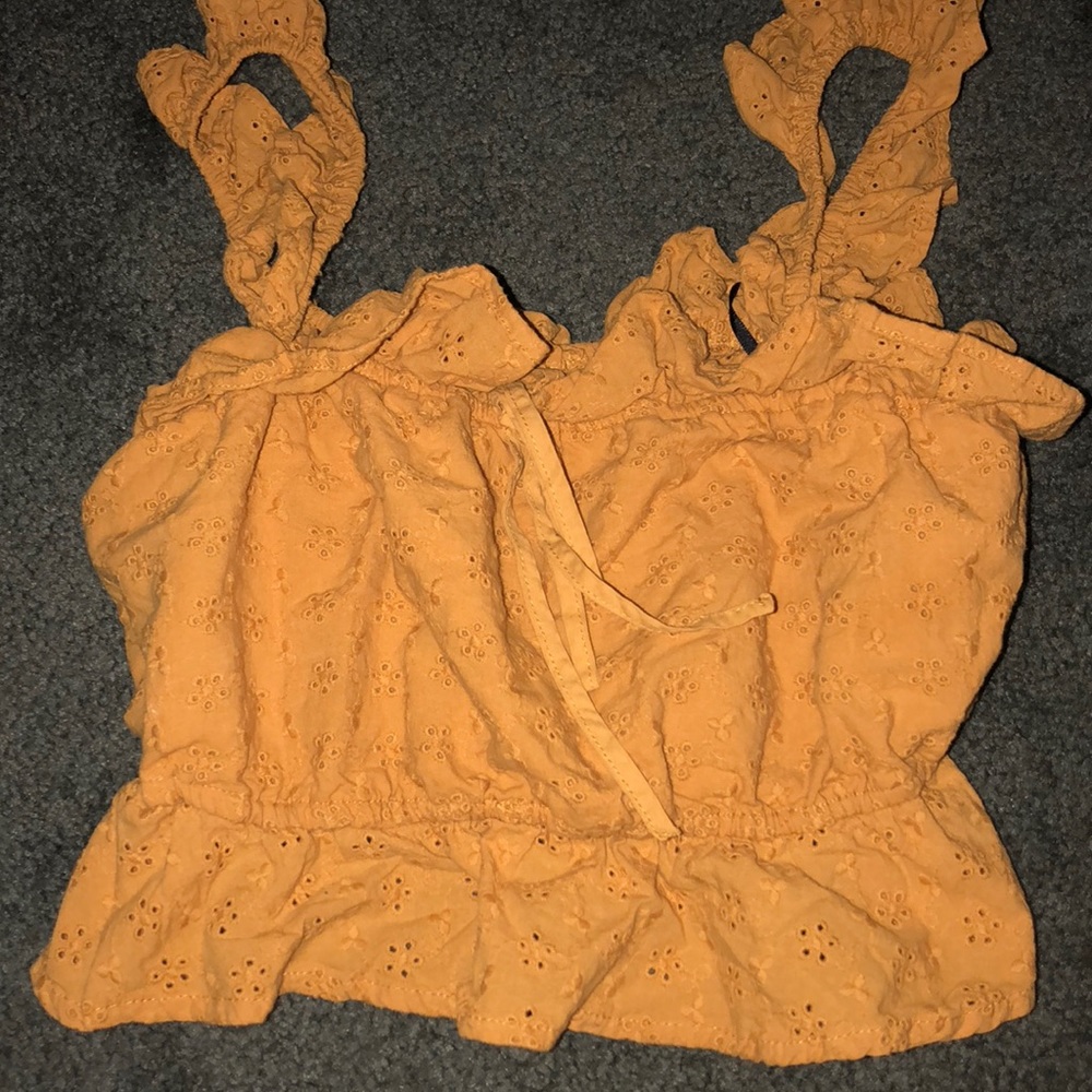 Yellow summer tank top